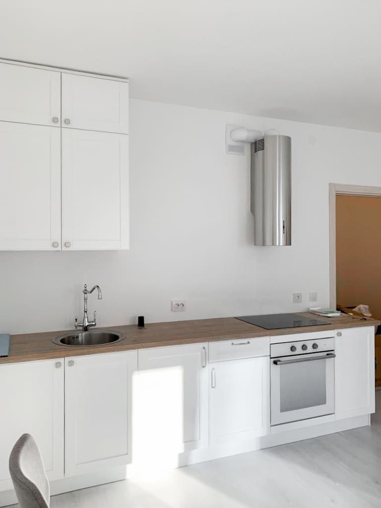 Кухня с матовыми фасадами Модерн